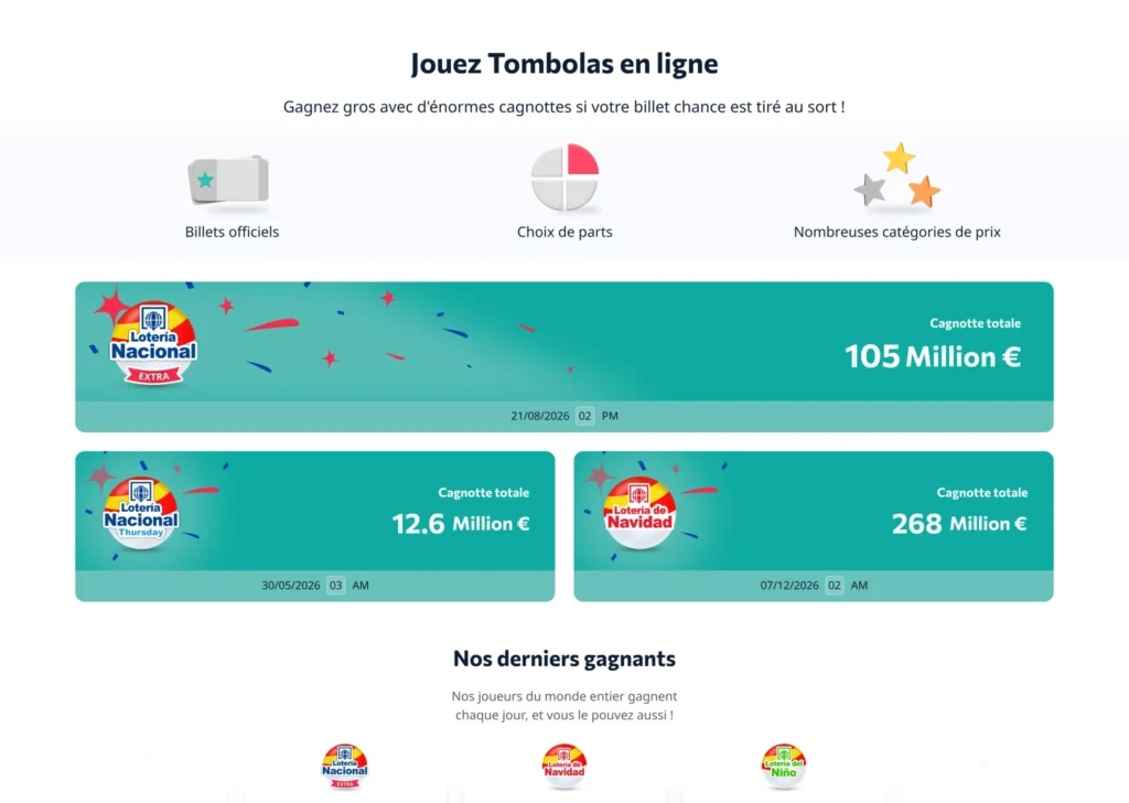Votre interface tombola ultime